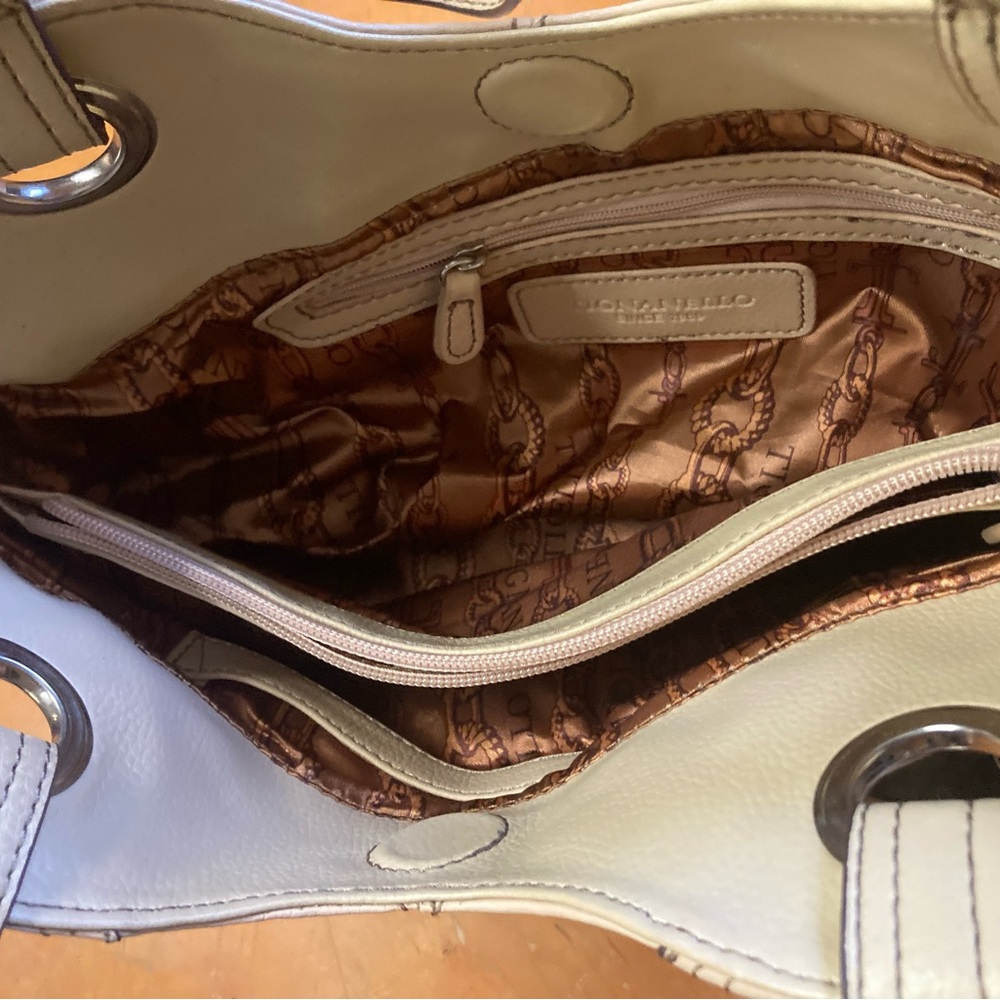 NEW Tignanello Pebble Shopper Cream Brûlée Handbag w/ Straps MSRP $149 - Picture 6 of 10